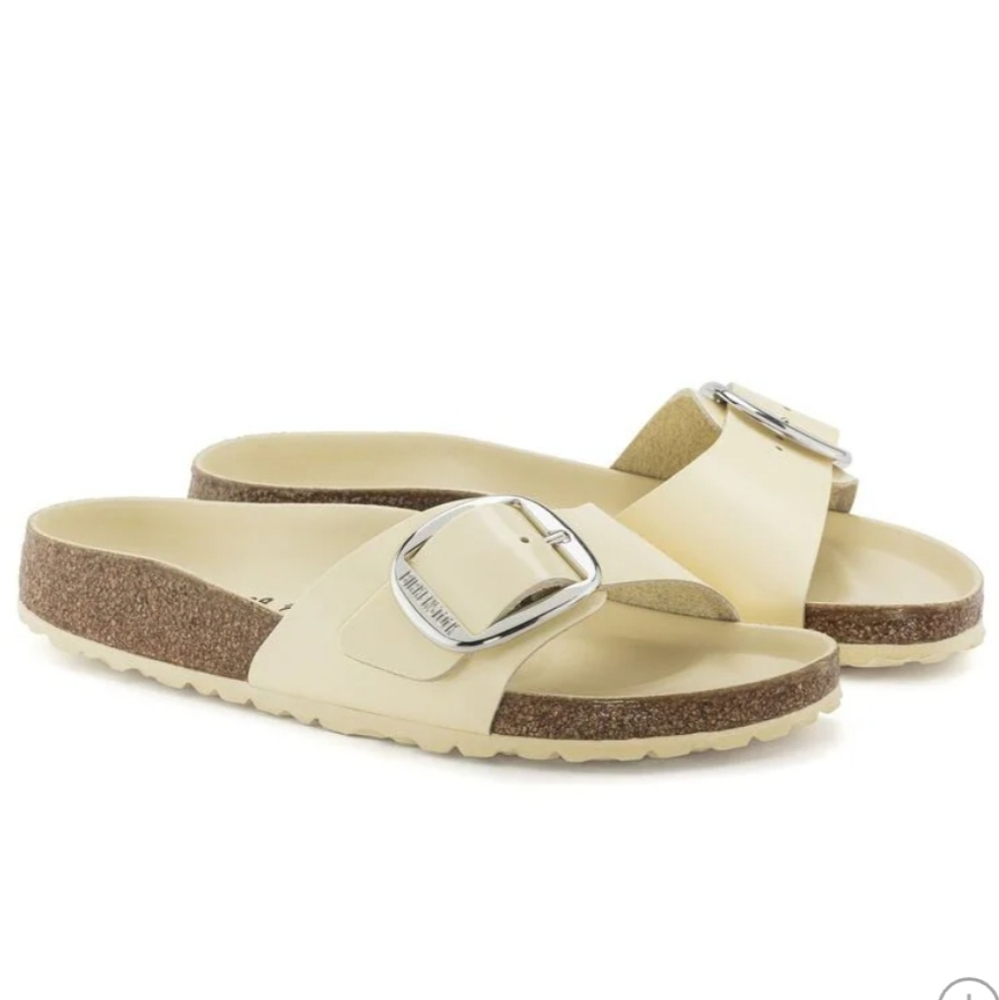 Women's Birkenstock Madrid Big Buckle Leather Slides US Size 6-6.5 EUSize 37